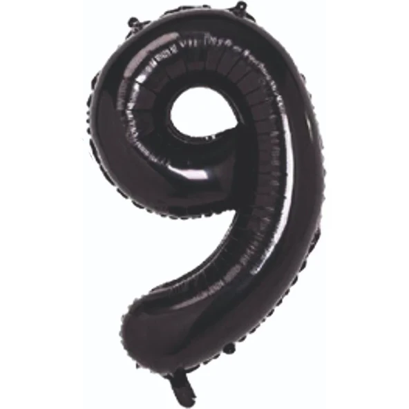 34" Folyo Rakam 76cm "9" Siyah / Black ürün görseli 1