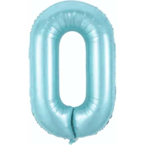 34" Folyo Rakam 76cm "0" Mavi / Blue ürün görseli 1