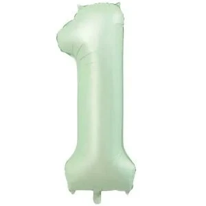 34" Folyo Rakam 76cm "1" Retro Yeşil ürün görseli 1