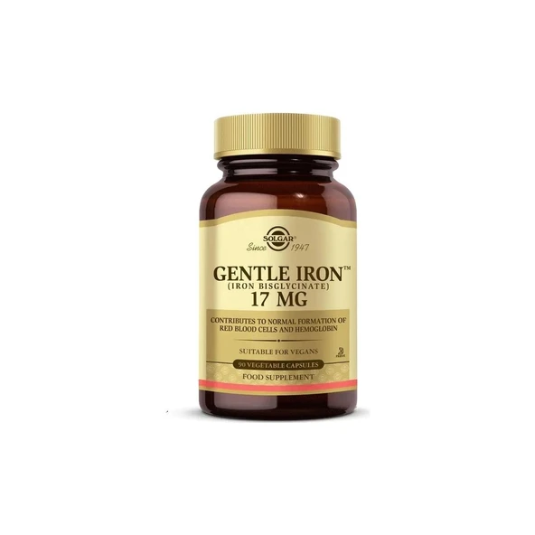 Solgar Gentle Iron 17 mg 90 Kapsül ürün görseli 1