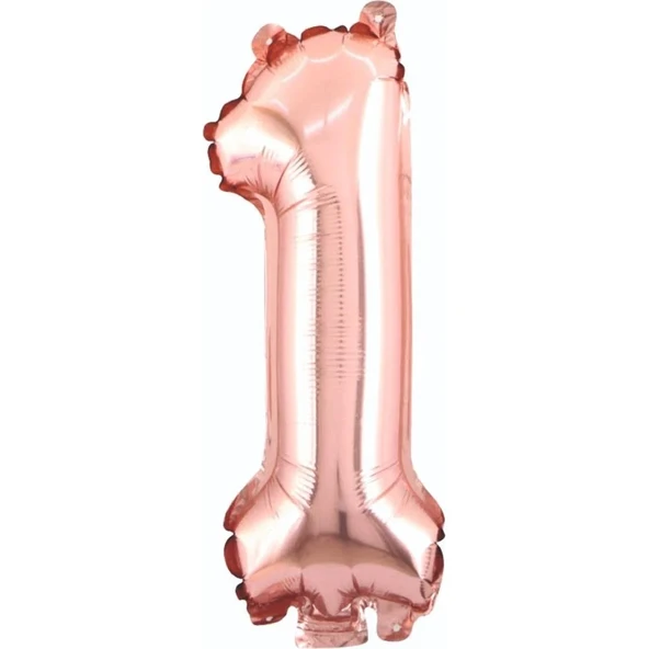 34" Folyo Rakam 76cm "1" Rose Gold ürün görseli 1
