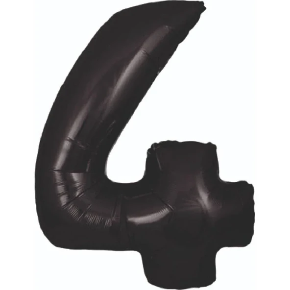 34" Folyo Rakam 76cm "4" Siyah / Black ürün görseli 1