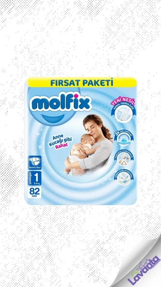 Molfix 1 numara YENİ DOĞAN 82 Lİ ÇOCUK BEZİ ürün görseli 1