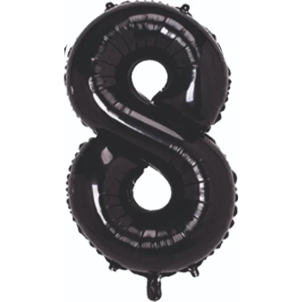 34" Folyo Rakam 76cm "8" Siyah / Black ürün görseli 1