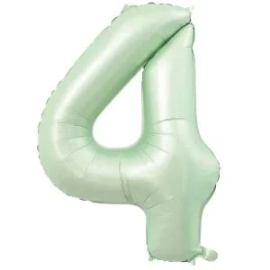 34" Folyo Rakam 76cm "4" Retro Yeşil ürün görseli 1