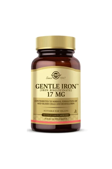 Solgar Gentle Iron 17 mg 90 Kapsül ürün görseli 1