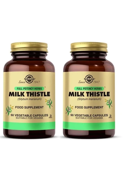 Solgar Milk Thistle 100 Mg 50 Kapsül 2 Adet ürün görseli 1