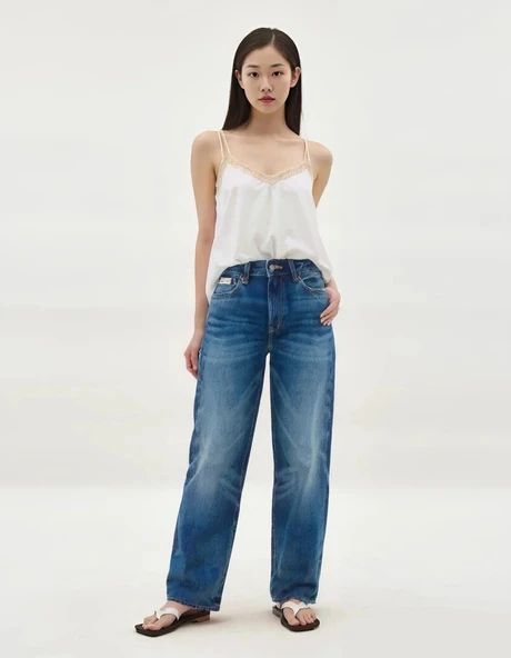 Calvin Klein 90S Straight Denim Kadın Mavi Jeans LV047B917G-UT5 ürün görseli 1