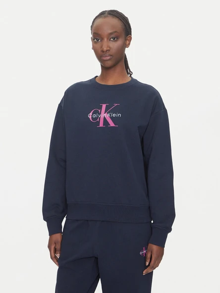 Calvin Klein Essentials Kadın Mavi Sweatshirt LV047B234G-CEF ürün görseli 1