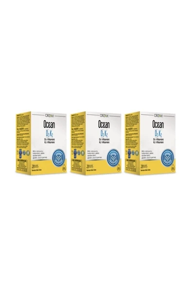 Ocean D3k2 20 ml Damla (3 Kutu) ürün görseli 1