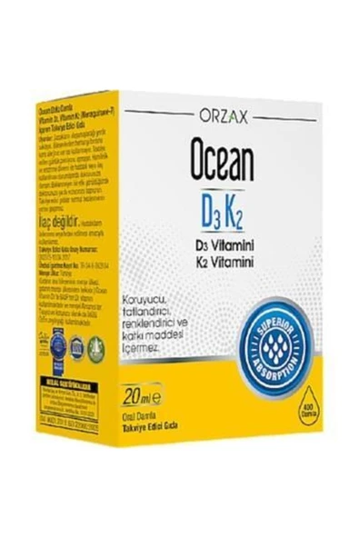 Ocean D3k2 Vitamin Damla 20 Ml ürün görseli 1