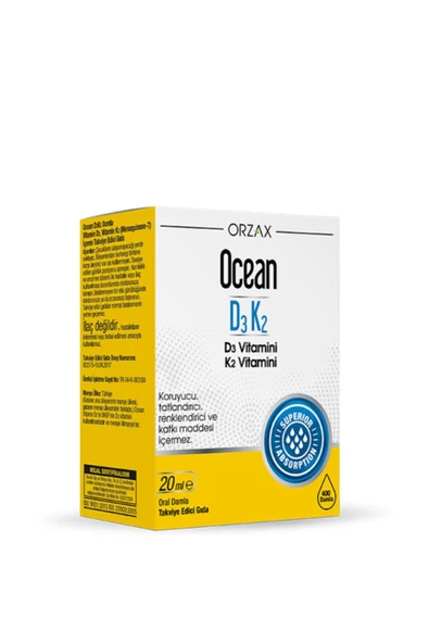 Ocean D3K2 Vitamin Damla 20 ml ürün görseli 1
