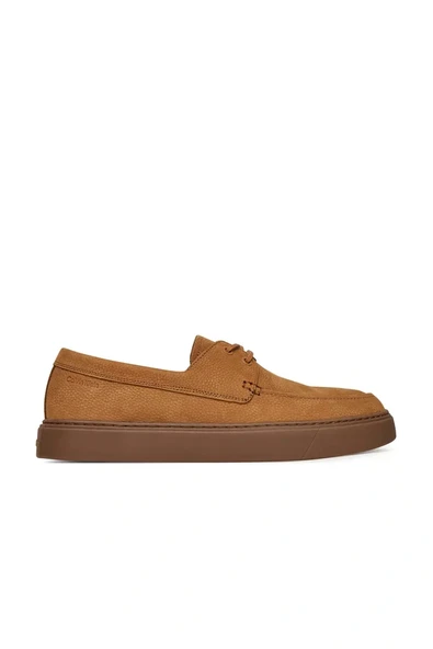 Calvin Klein Erkek Hibrit Bağcıklı Tekne Kahverengi Loafer HM0HM01892-GCX ürün görseli 1