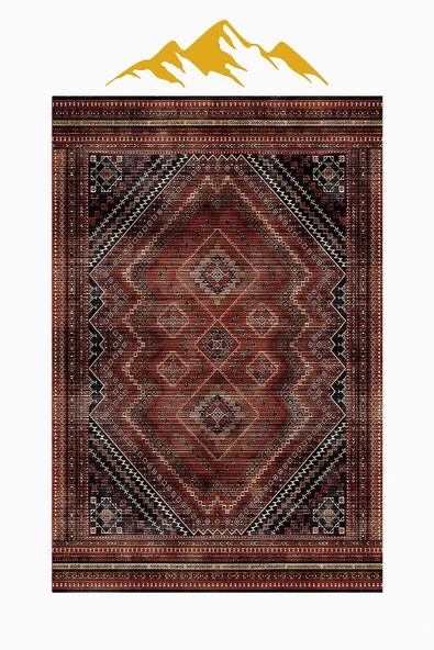 Modern Sisal Serisi Dijital Baskı Sisal Dokuma Halı SLH033 RENKLİ 140 X 200 ürün görseli 1