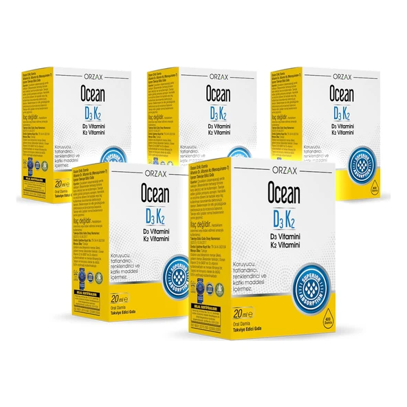 Ocean Vitamin D3 K2 20ML Damla x 5 Adet ürün görseli 1