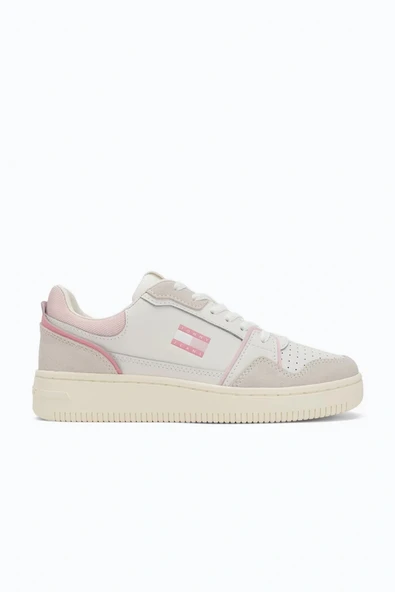 Tommy Hilfiger Kadın Retro Basketbol Beyaz Sneaker EN0EN0281802S ürün görseli 1