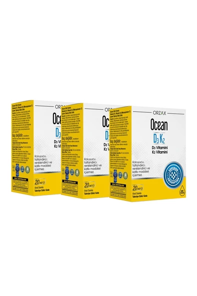 Ocean Vitamin D3 K2 3 Adet - Resim 2