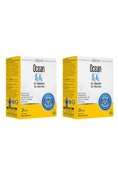 Orzax D3 K2 Vitamini 2'li Set ürün görseli 1