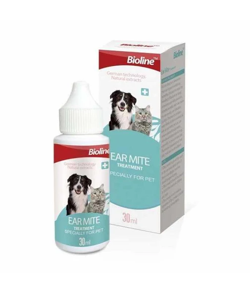 Bioline Kedi ve Köpek Kulak Temizleme Yağı 30ml ürün görseli 1