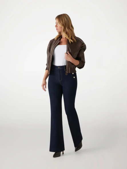 Guess New Faye Kadın Lacivert Modal Karışımlı Skinny Fit Jean W5RA0PD5PW1-BFIN ürün görseli 1