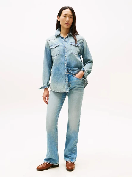 Tommy Hilfiger Lex Denim İspanyol Paça Kadın Jeans WW0WW456821A4 ürün görseli 1