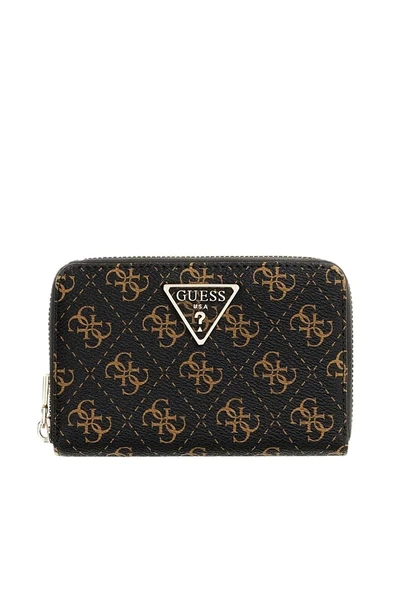 Guess Laurel II Orta Boy Fermuarlı Kadın Kahverengi Cüzdan SWQL7459140-BNL ürün görseli 1
