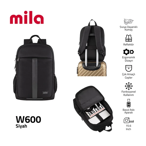 Classone Mila W600 15.6" Laptop Sırt Çantası ürün görseli 1
