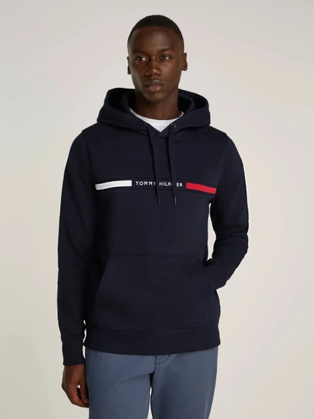 Tommy Hilfiger Göğsü Hilfiger Eklemeli Erkek  Sweatshirt MW0MW37361DW5 ürün görseli 1