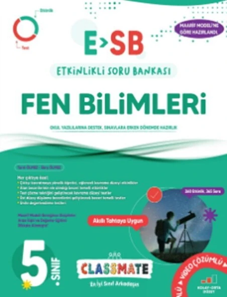 5. Sınıf Classmate Fen Bilimleri Etkinlikli Soru Bankası Okyanus Yayınları ürün görseli 1