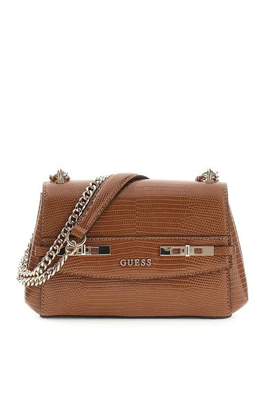 Guess Melinda Mini Dönüştürülebilir  Askılı Kapaklı Kadın Kahverengi Çapraz Çanta HWKL9933780-COG ürün görseli 1