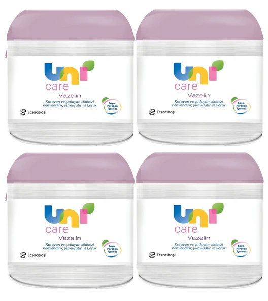 Uni Baby Vazelin Yoğun Nemlendirici Bebek Vücut Bakım Kremi 100 Ml x 4 Adet ürün görseli 1