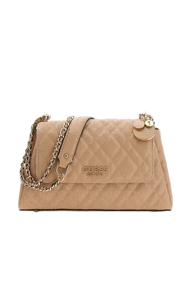 Guess Isemay Dönüştürülebilir Askılı Kapaklı Kadın Kahverengi Çapraz Çanta HWGG9628210-PLC ürün görseli 1
