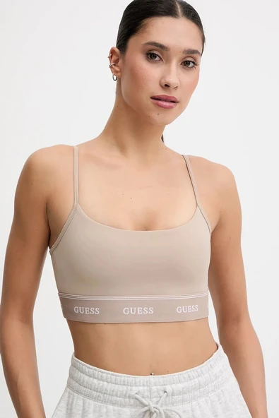 Guess Alba Aktif Çıkarılabilir Kaplı Spor Kadın Bej Büstiyer V5BP01K1942-A10L ürün görseli 1