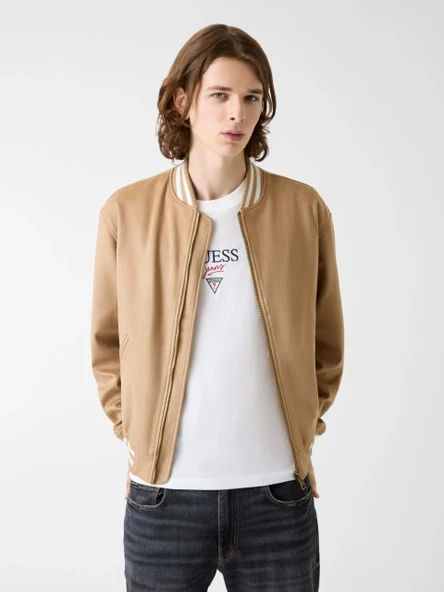 Guess Jeans Suede Erkek Bomber Ceket ürün görseli 1