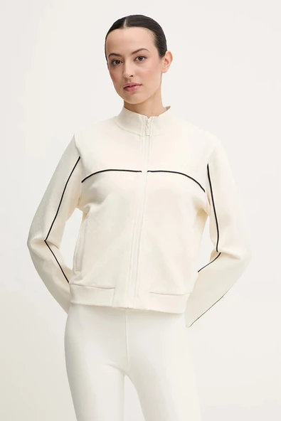 Guess Clara Tam Fermuarlı Kadın Beyaz Sweatshirt V6GQ09K3001-G047 ürün görseli 1