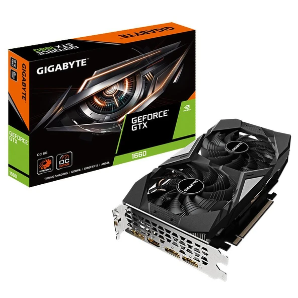 GIGABYTE GeForce GTX 1660 OC 6GB GDDR5 192 Bit Ekran Kartı ürün görseli 1