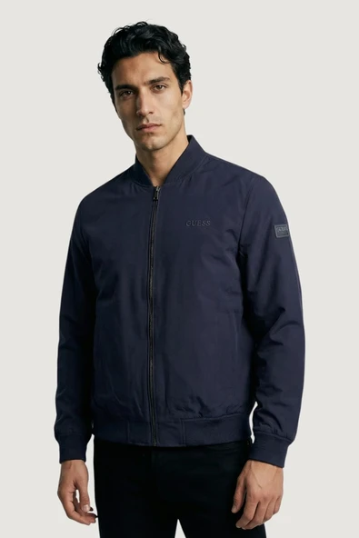 Guess Esnek Katlanabilir Bomber Erkek Lacivert Ceket M6RL09WJ362-G7V2 ürün görseli 1