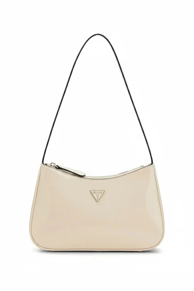Guess Arnela II Üstten Fermuarlı  Kadın Ekru Omuz Çantası HWNY9723170-BON ürün görseli 1