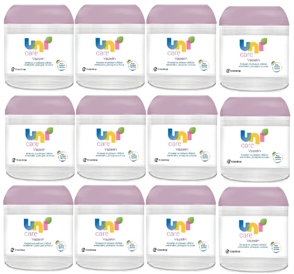Uni Baby Vazelin Yoğun Nemlendirici Bebek Vücut Bakım Kremi 100 Ml x 12 Adet ürün görseli 1