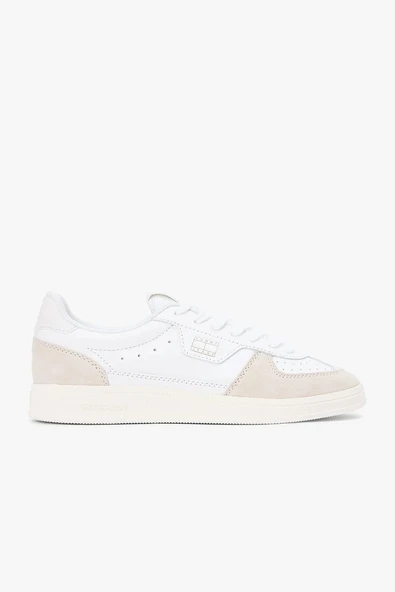 Tommy Hilfiger The Greenwich Edge Deri Kadın Beyaz Sneaker EN0EN0298801V ürün görseli 1