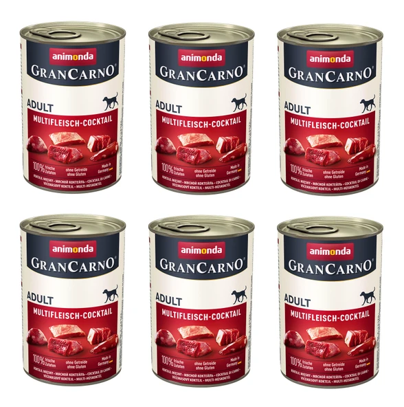 Animonda Gran Carno Karışık Etli Köpek Konserve 400 Gr. X 6 Adet ürün görseli 1