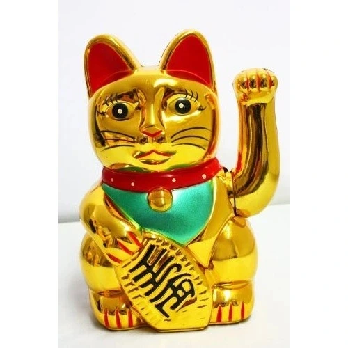 HERŞEYTREND Altın Rengi Şanslı Kedi ürün görseli 1