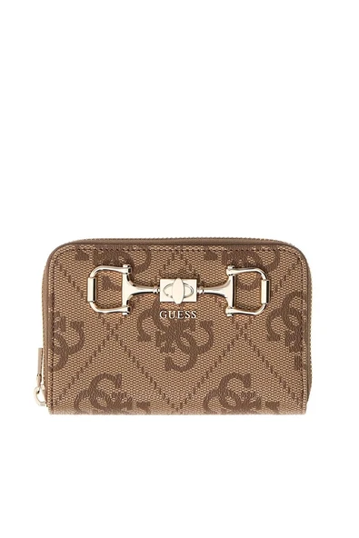 Guess Janie Logolu Orta Boy Fermuarlı Kadın Kahverengi Cüzdan SWOS9924140-LTL ürün görseli 1