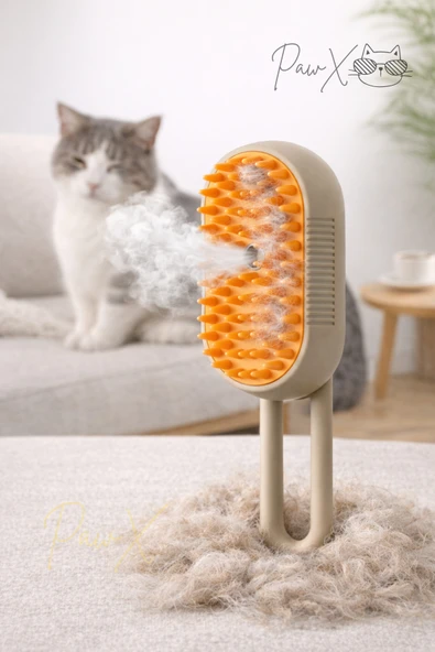 Şarjlı Buharlı Tüy Toplayıcı Tarak – Yeni Nesil Premium Kedi Köpek Tüy Toplama ve Temizleme Fırçası ürün görseli 1