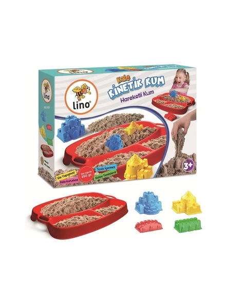 Lino Kinetik Kum Seti - Kalem Temalı (350GR Kum + Tepsi + 4 Kalıp) ürün görseli 1