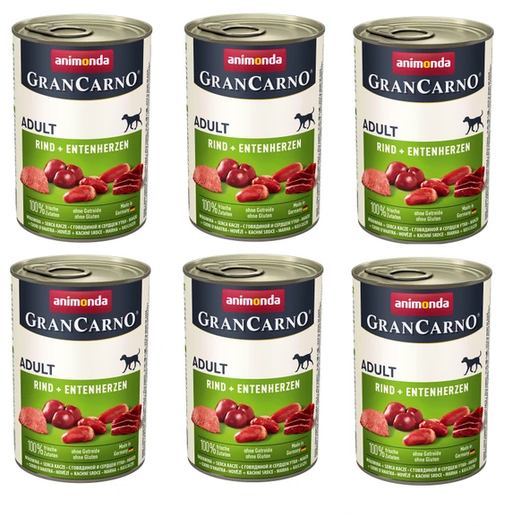 Animonda Gran Carno Sığır ve Ördekli Köpek Konserve 400 Gr. X 6 Adet ürün görseli 1