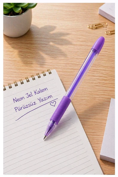 Neon Jel Kalem 1.0mm 1 Adet Pensan Neon Gel Tükenmez Kalem Neon Pilot Kalem Canlı Neon Renk Akıcı Yazım Okul Ofis ürün görseli 1