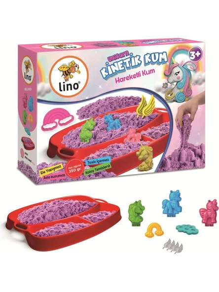 Lino Kinetik Kum Seti Unicorn (350 Gr Kum + 6 Kalıp) ürün görseli 1