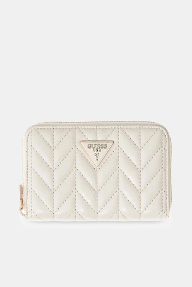 Guess Cheryl Orta Boy Fermuarlı Kadın Krem Cüzdan SWTQ9720140-STO ürün görseli 1