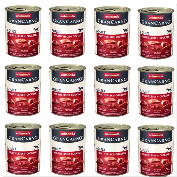 Animonda Gran Carno Karışık Etli Köpek Konserve 400 Gr. X 12 Adet ürün görseli 1